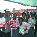 Home Base Carers receive their gifts