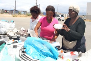 Ladies sorting plastic