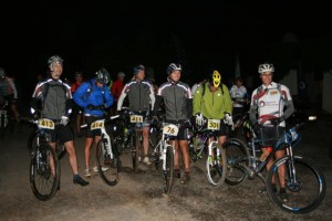 The Team at the start line. The Team at the start line.