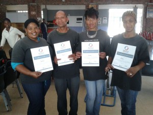 Wesbank volunteers certificates