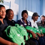 Carers with First Aid Bags